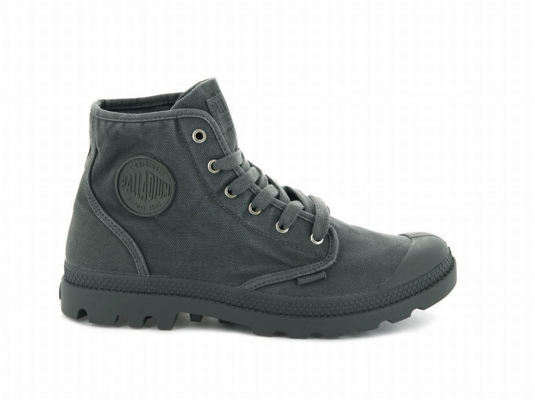 Palladium Pampa Hi Mens Boots Black Australia [BMYRWX-246]